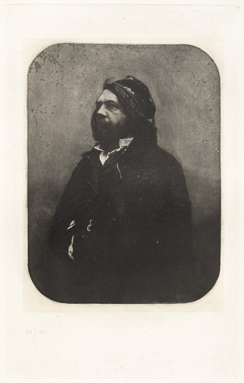 Levy VIII – Théophile Gautierin muotokuva Nadarin mukaan (Taulu VIII – Théophile Gautierin muotokuva, kirjoittanut Nadar) tekijältä Charles Nègre, Nadar, André Jammes