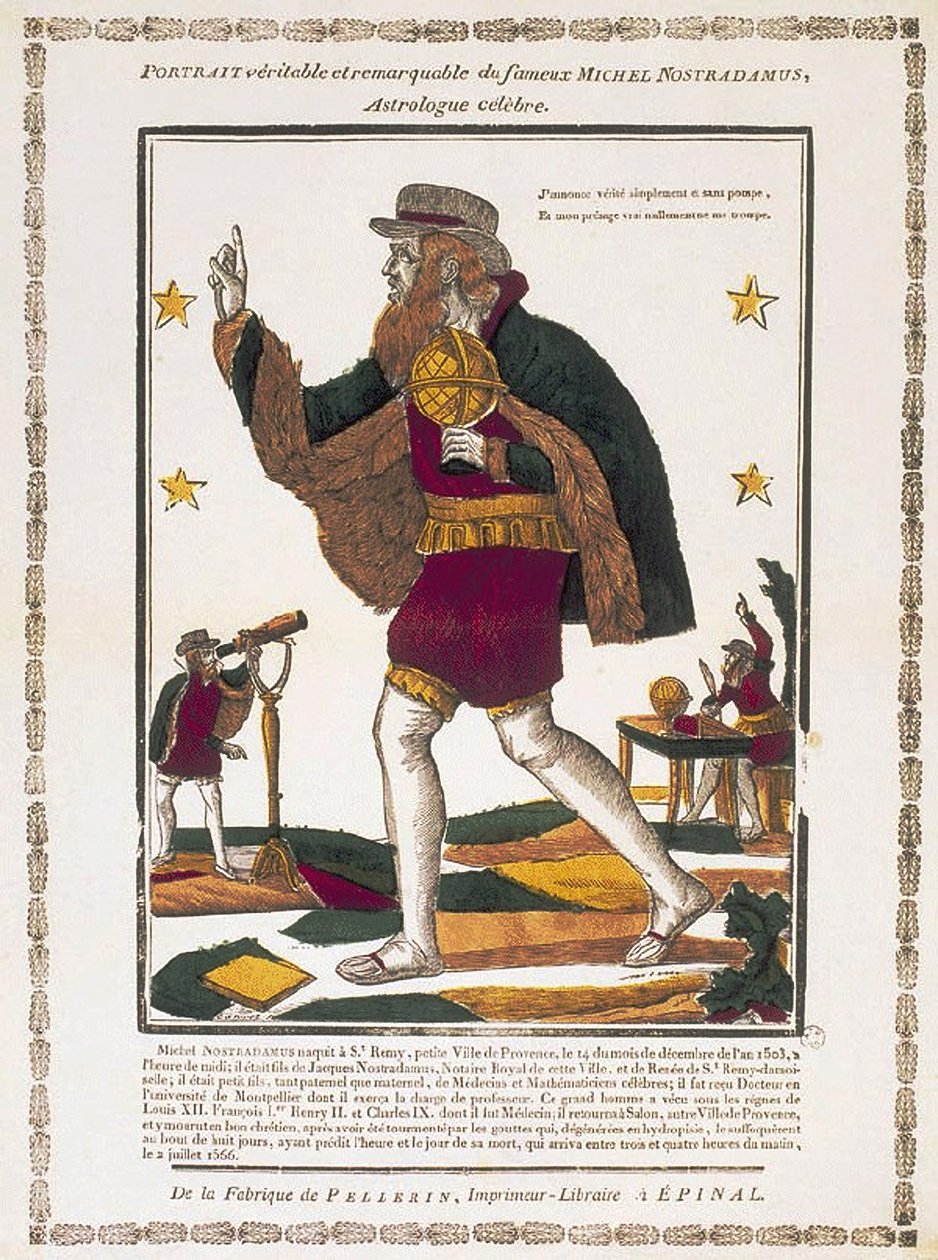 Michel de Nostredame 1503-1566, n. 1810 tekijältä Charles Nicolas Canivet