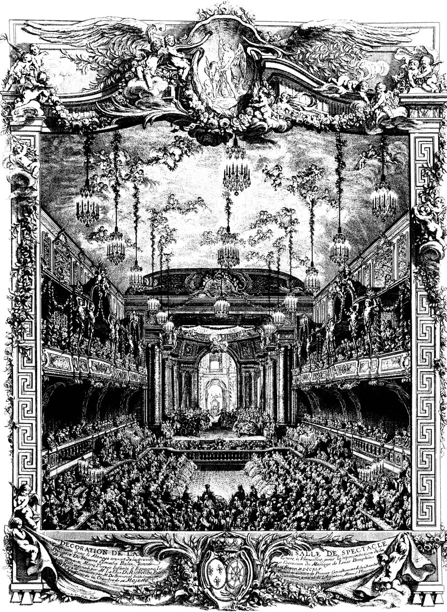 Hallin koristelu Versailles