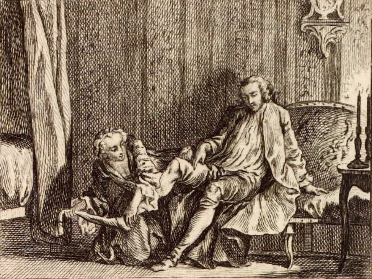 Rakastunut kurtisaani tekijältä Charles Nicolas Cochin