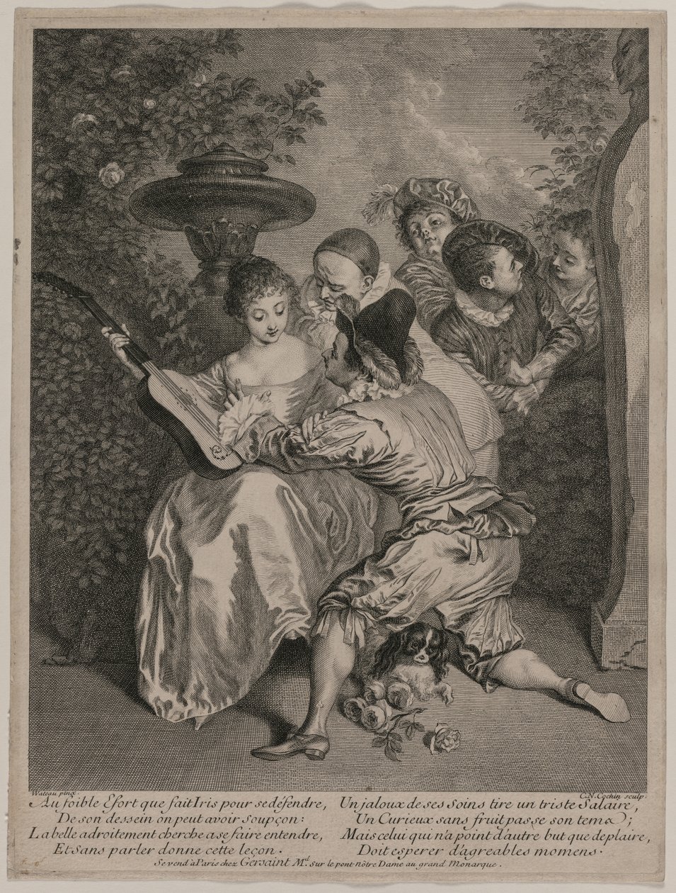 Romancer, 1727. tekijältä Charles Nicolas Cochin