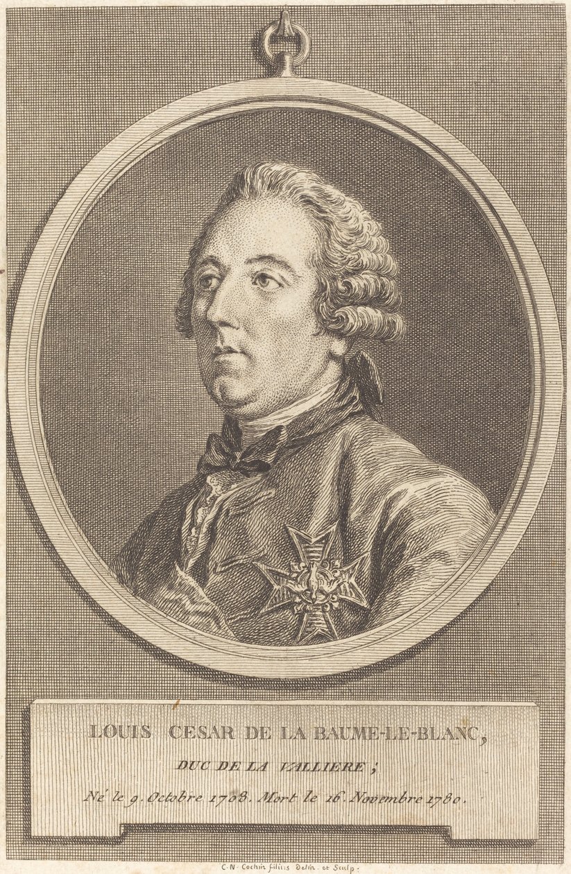 Louis Cesar La Baume-le-Blancista tekijältä Charles Nicolas Cochin II