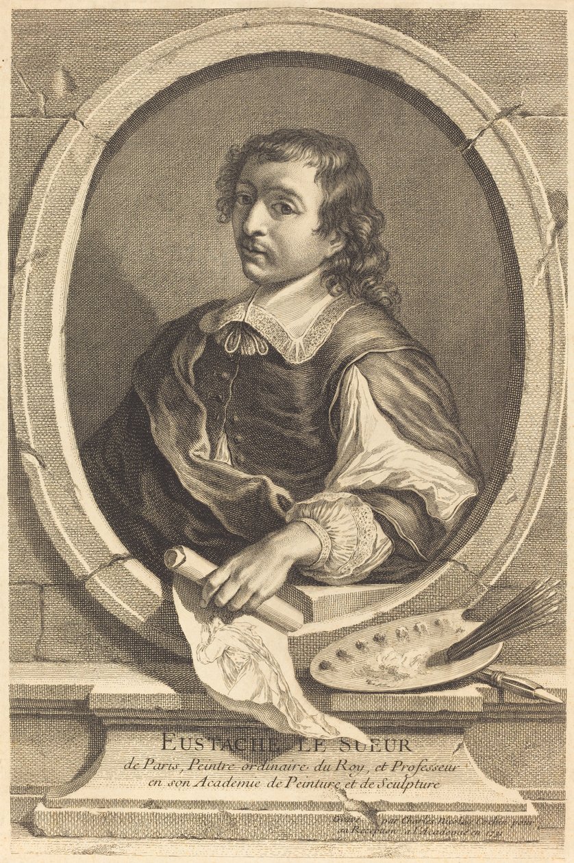 Eustache Le Sueur tekijältä Charles Nicolas Cochin I