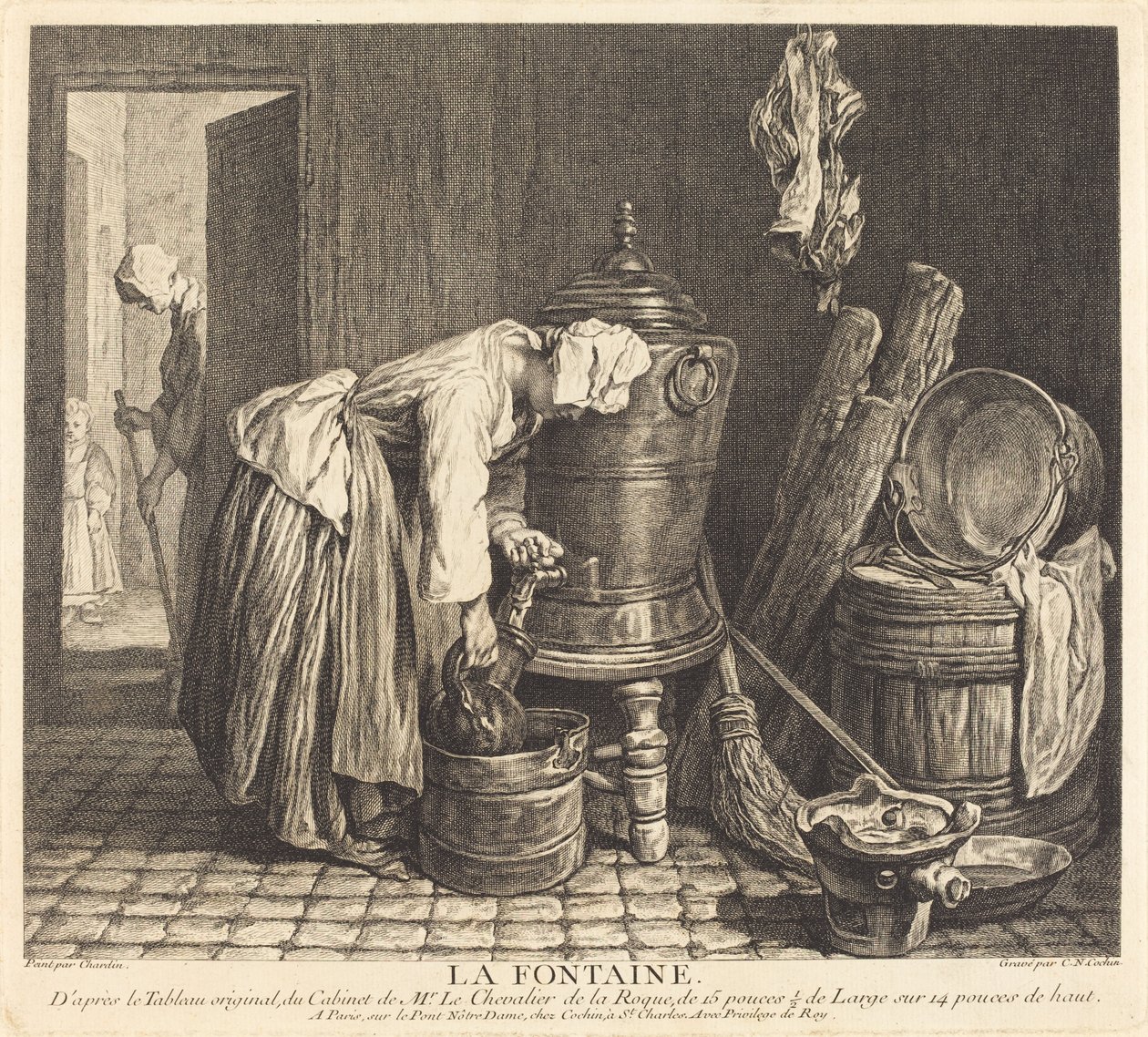 Suihkulähde tekijältä Charles Nicolas Cochin I after Jean Siméon Chardin