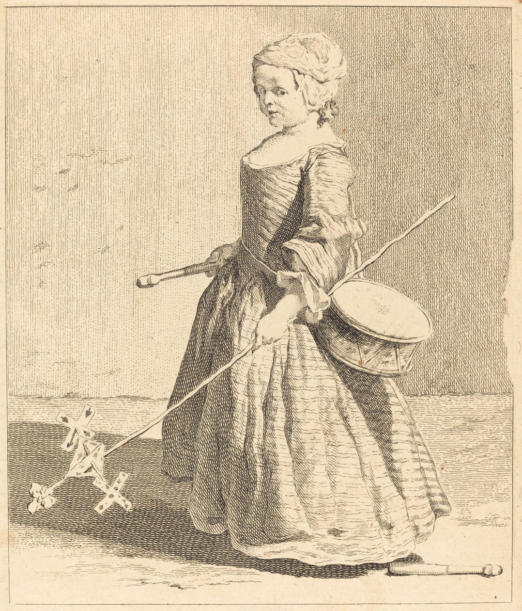 Nuori sotilas tekijältä Charles Nicolas Cochin I after Jean Siméon Chardin