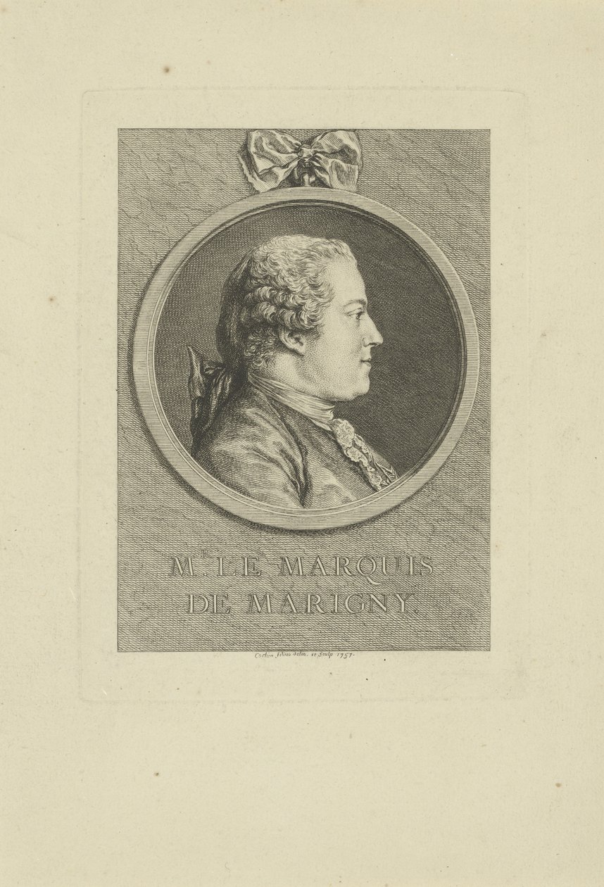 Abel-François Poisson de Vandières, markiisi de Marigny 1727-1781, 1757. tekijältä Charles Nicolas Cochin the younger