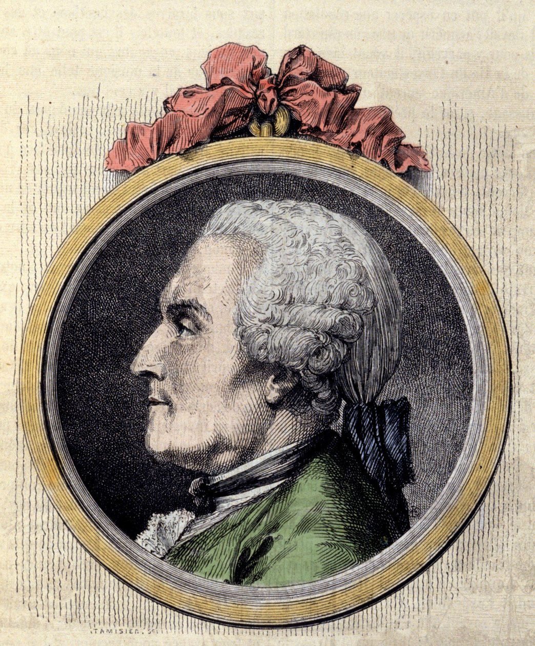 Charles Marie La Condamine, ranskalainen matemaatikko ja luonnontieteilijä, muotokuva tekijältä Charles Nicolas II Cochin