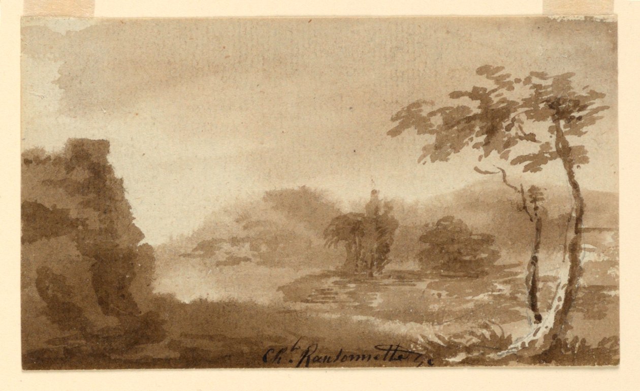 Maisema tekijältä Charles Nicolas Ransonnette