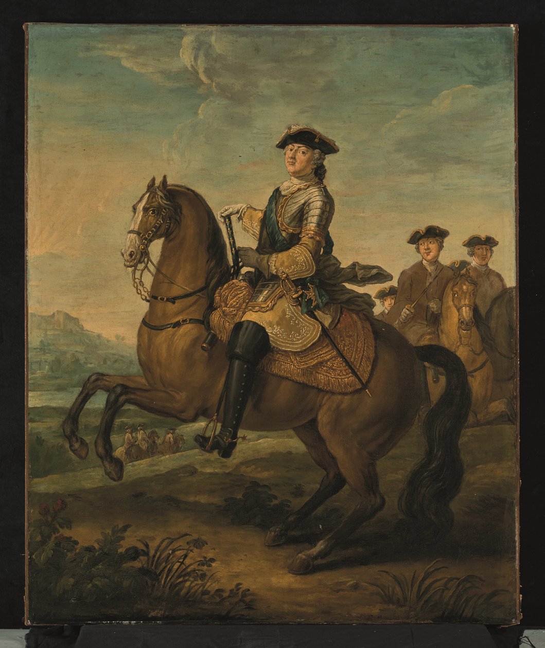 Ludvig XV:n ratsastusmuotokuva (öljy kankaalle) tekijältä Charles Parrocel