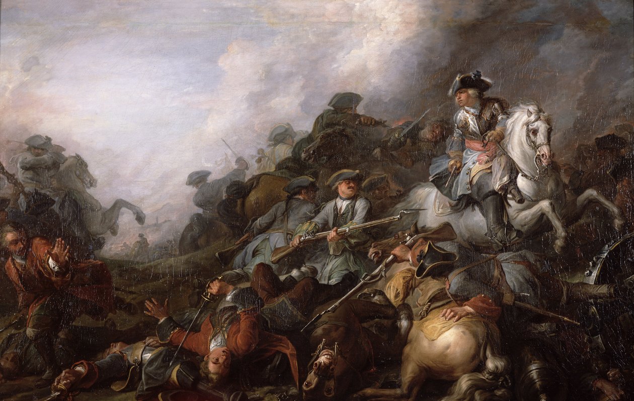The Cavalry Charge (öljy kankaalle) tekijältä Charles Parrocel