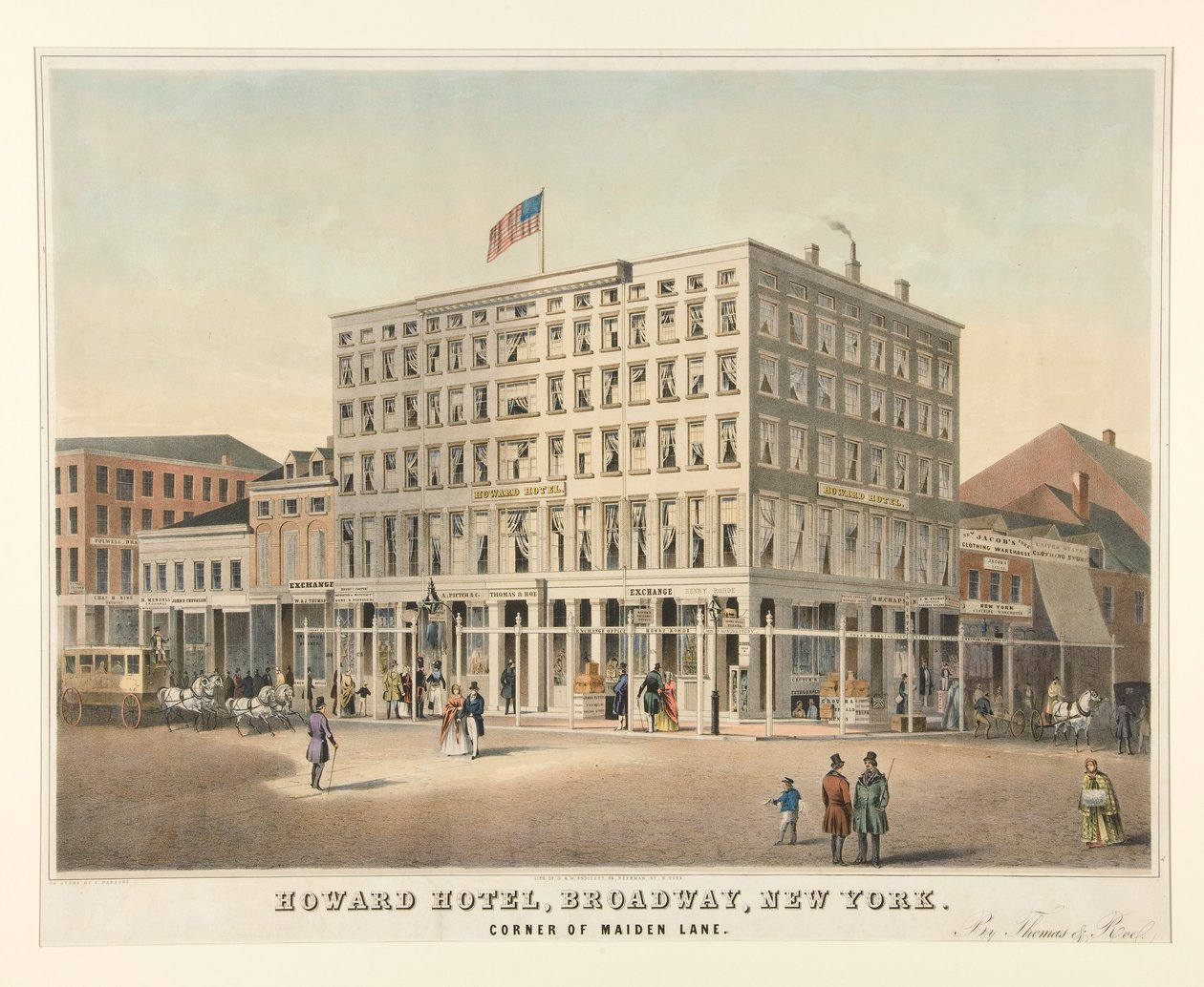 Howard Hotel, Broadway, New York tekijältä Charles Parsons