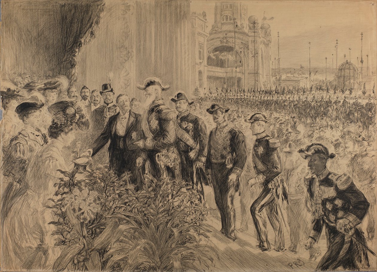Liegen kansainvälisen näyttelyn avajaiset vuonna 1905 tekijältä Charles Paul Renouard