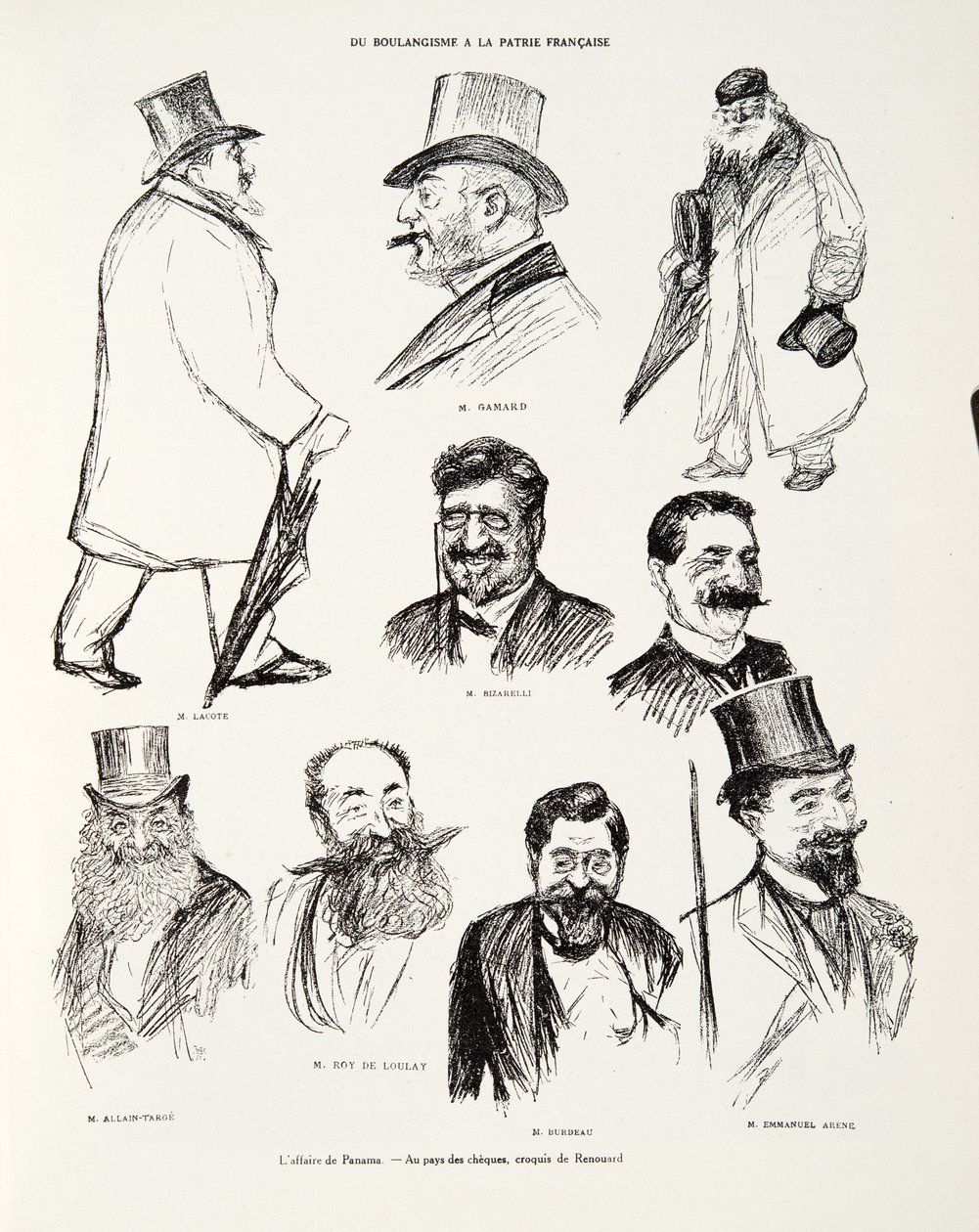 Panaman tapaus - Sekkien maassa, Renouardin luonnos, Histoire de la Troisieme Republique, Vol. I, Poliittinen historia, jul. 1933 tekijältä Charles Paul Renouard