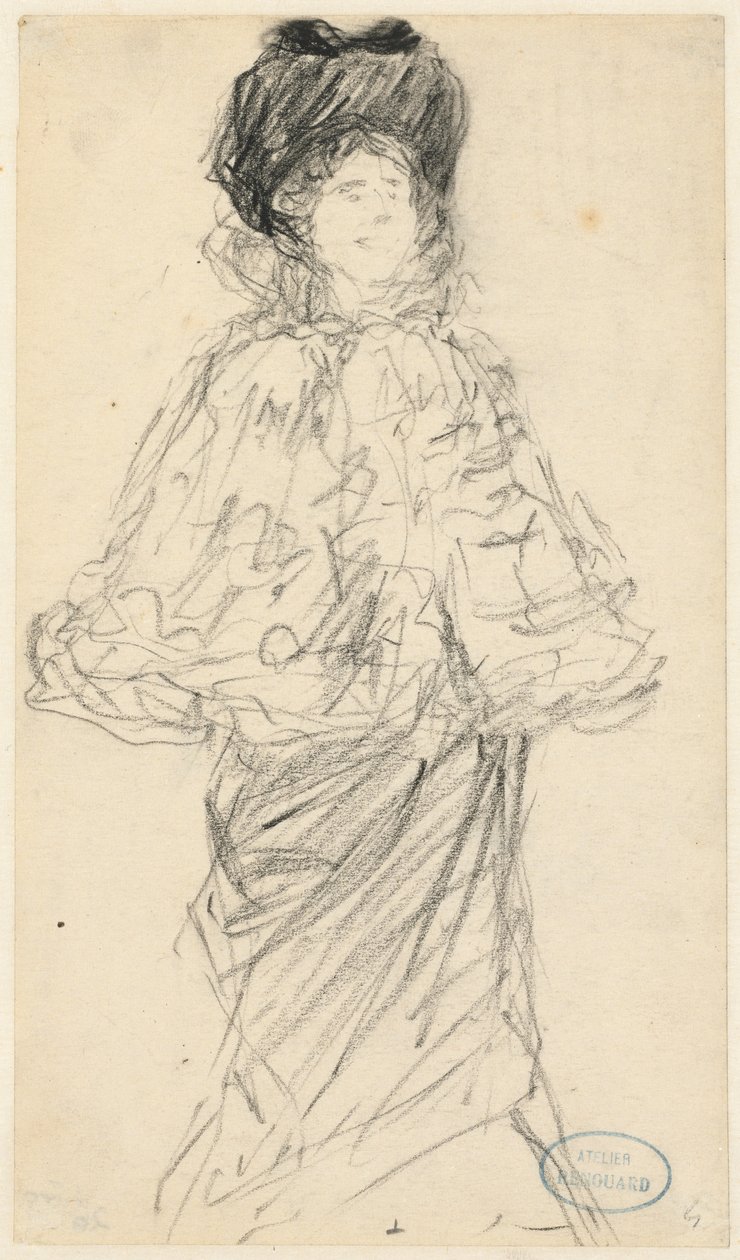 Pysyvä nainen, n. 1900. tekijältä Charles Paul Renouard