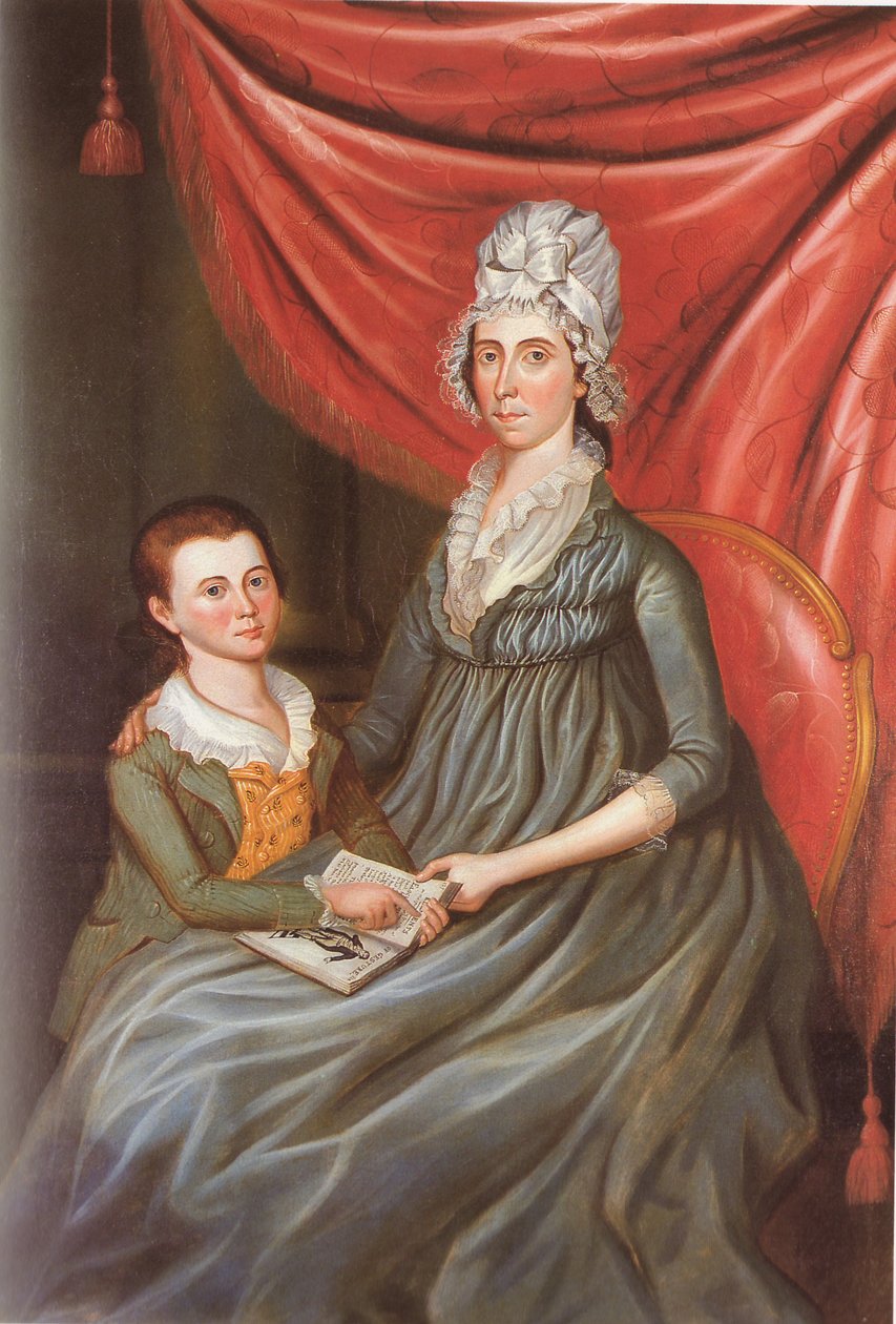 Eleanor Conway Hite ja poika James Madison Hite. tekijältä Charles Peale Polk
