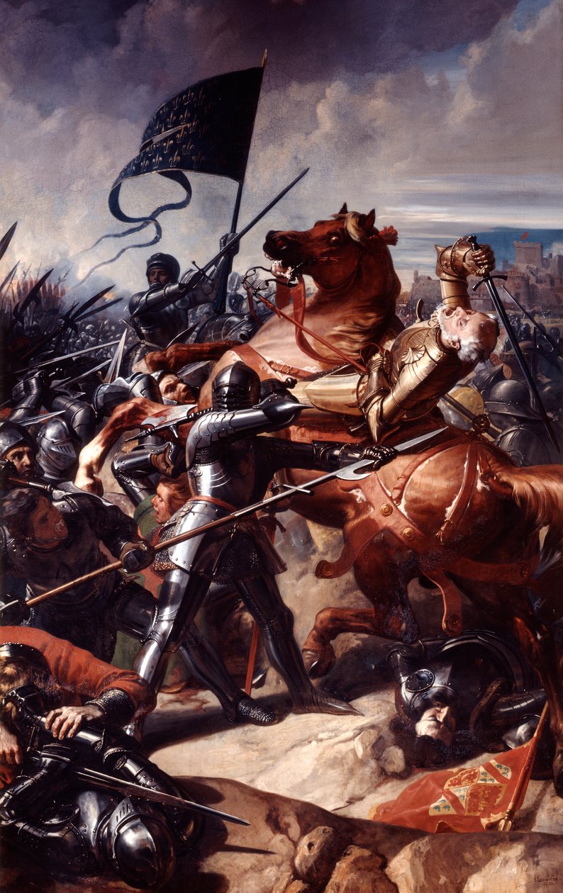 Castillonin taistelu, 1453 1800-luku tekijältä Charles Philippe Auguste Lariviere