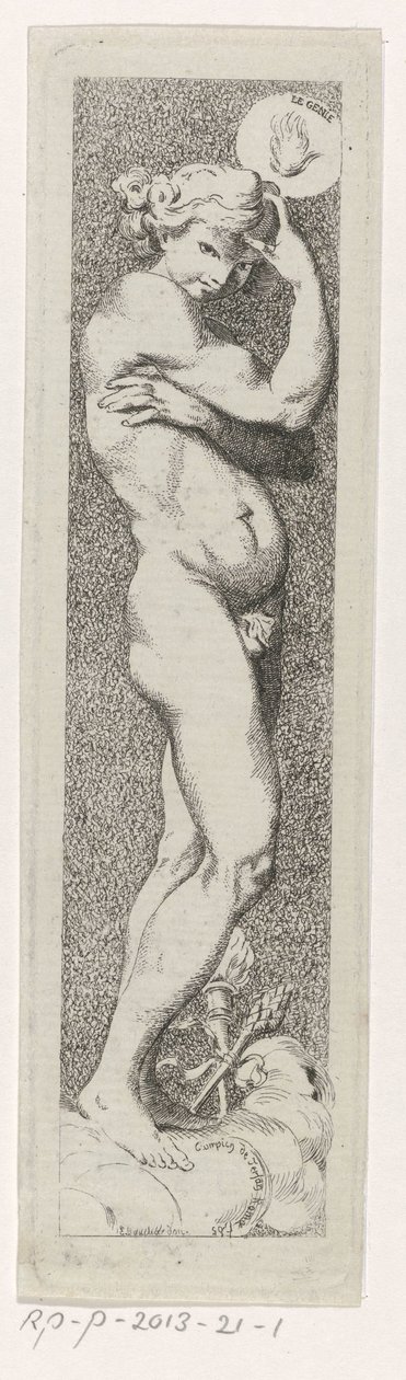 het genie Genie (otsikko esineessä) tekijältä Charles Philippe Campion de Tersan