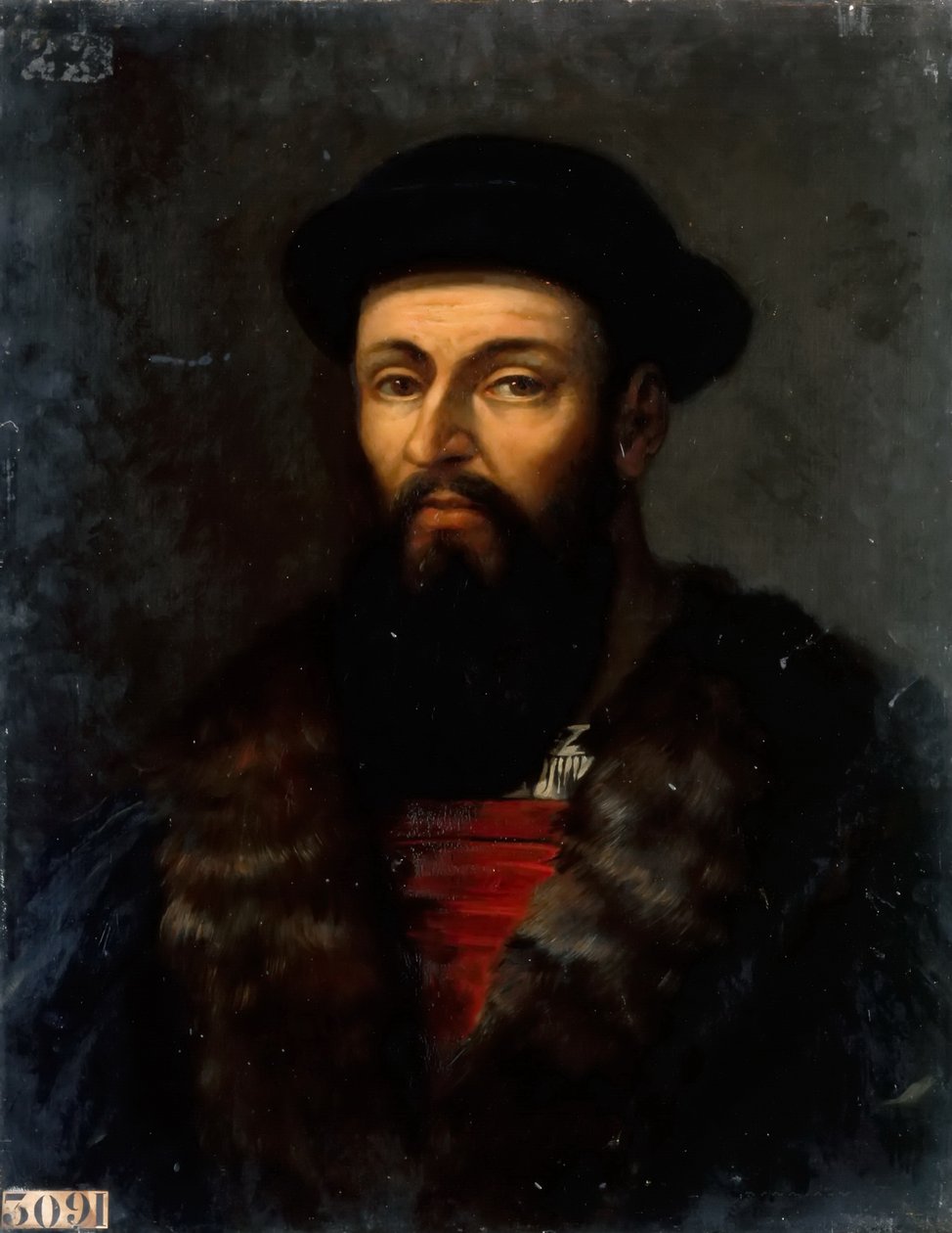 Ferdinand Magellanin muotokuva 1470-1521 tekijältä Charles Philippe Lariviere