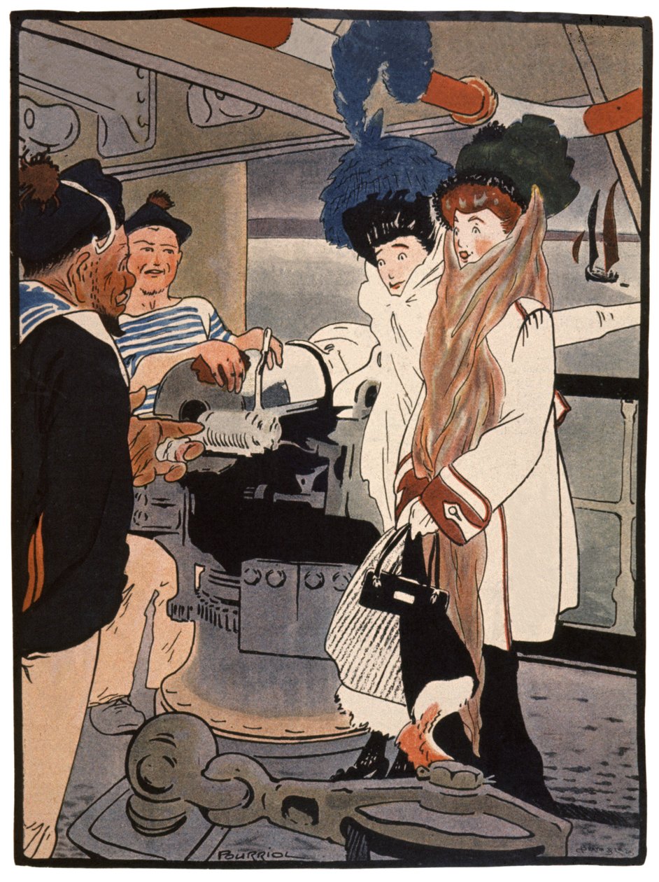 Sotalaiva, n. 1900 (painettu) tekijältä Charles Pourriol