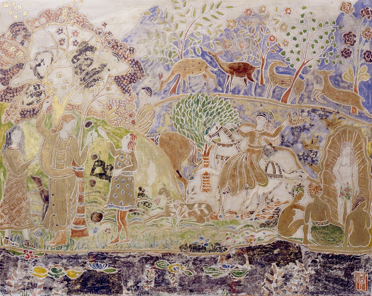 Figuurit ja peura tekijältä Charles Prendergast