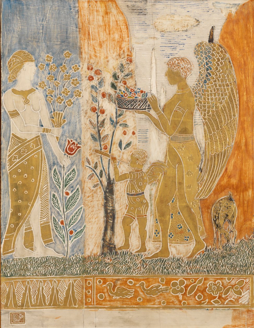 Tarjous (sekamedia paneelissa) tekijältä Charles Prendergast