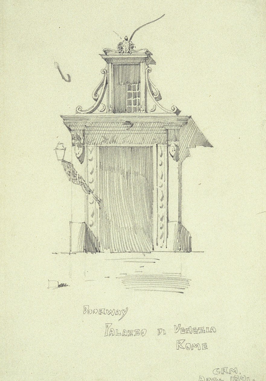 Doorway, Palazzo di Venezia, Rooma tekijältä Charles Rennie Mackintosh