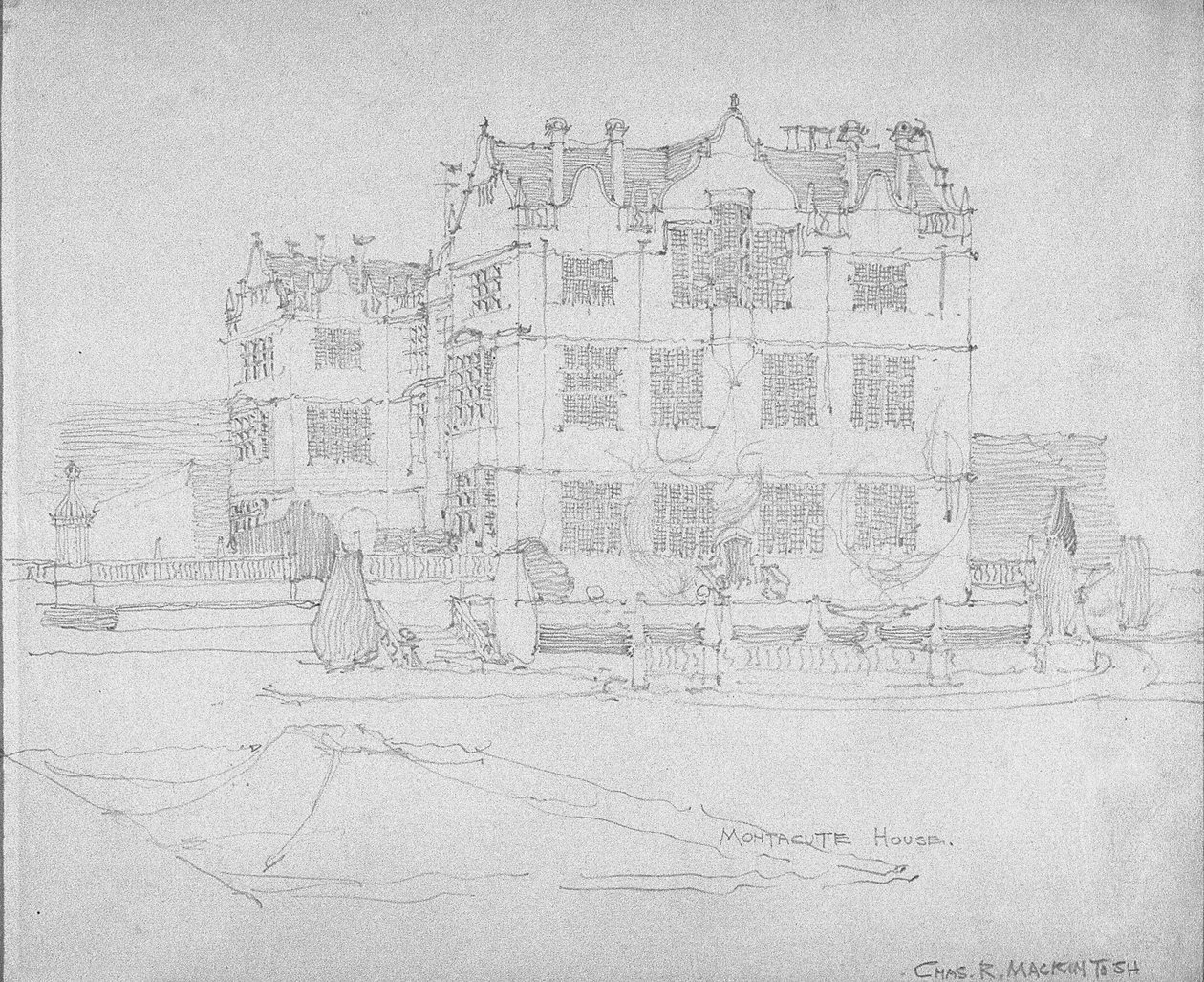 Montacute-talo, noin 1893-1920 tekijältä Charles Rennie Mackintosh