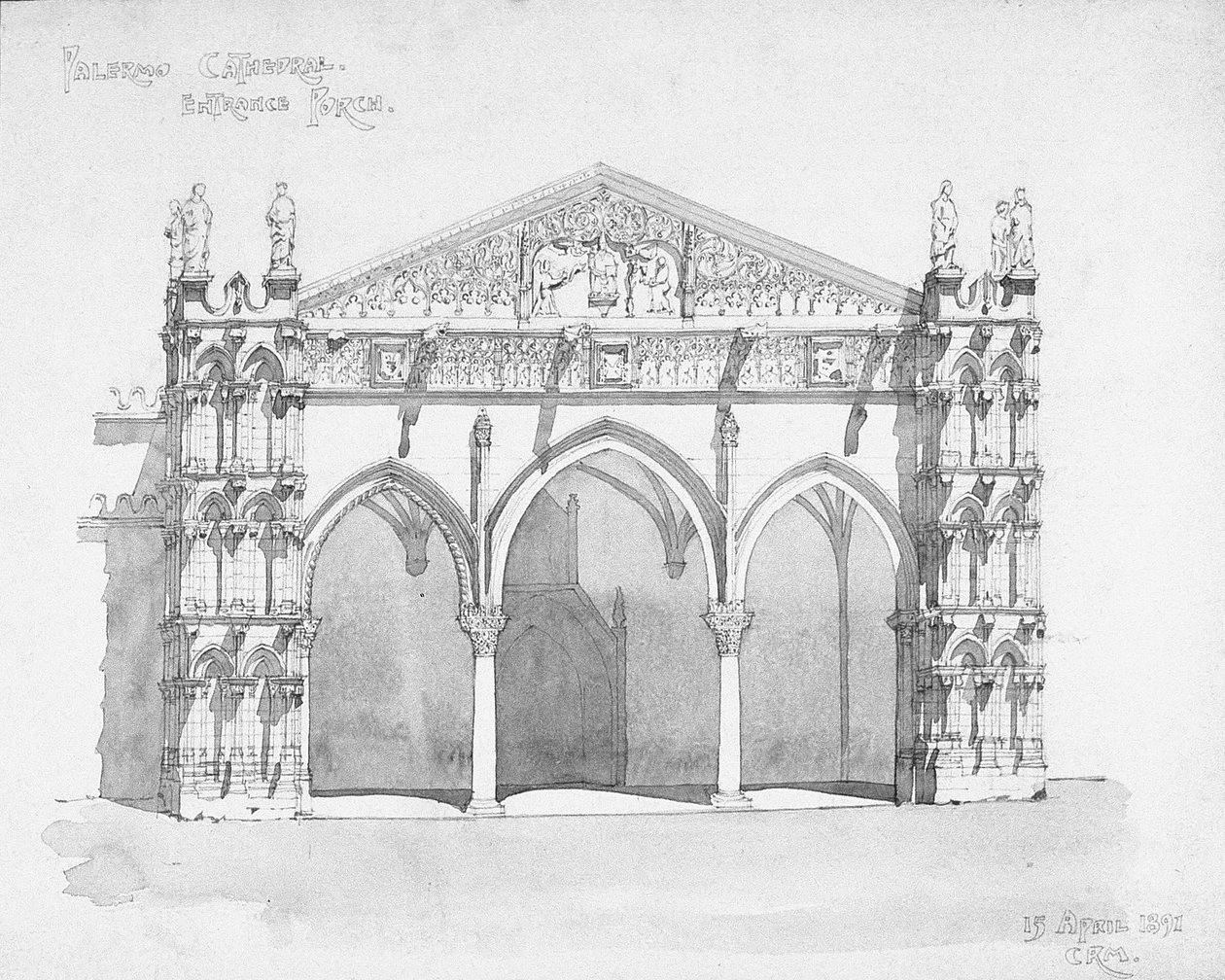 Palermon katedraalin eteinen tekijältä Charles Rennie Mackintosh