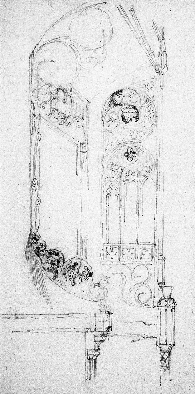 Portaikko, 1891 tekijältä Charles Rennie Mackintosh