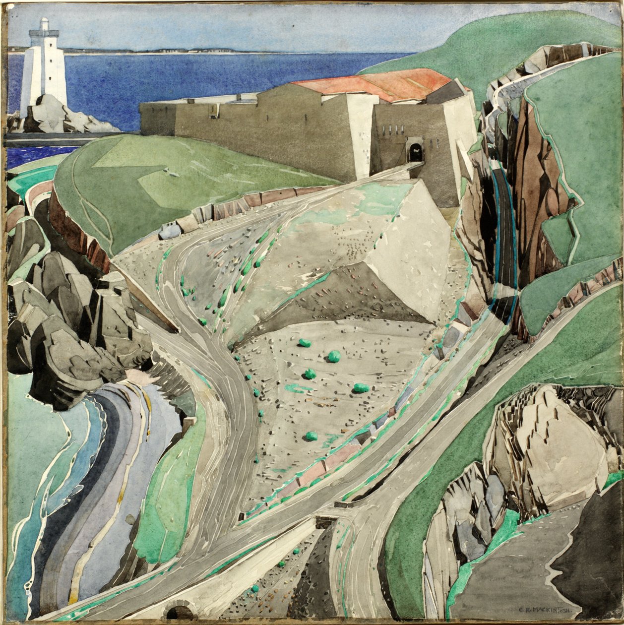 Linnoitus, 1924-27 tekijältä Charles Rennie Mackintosh