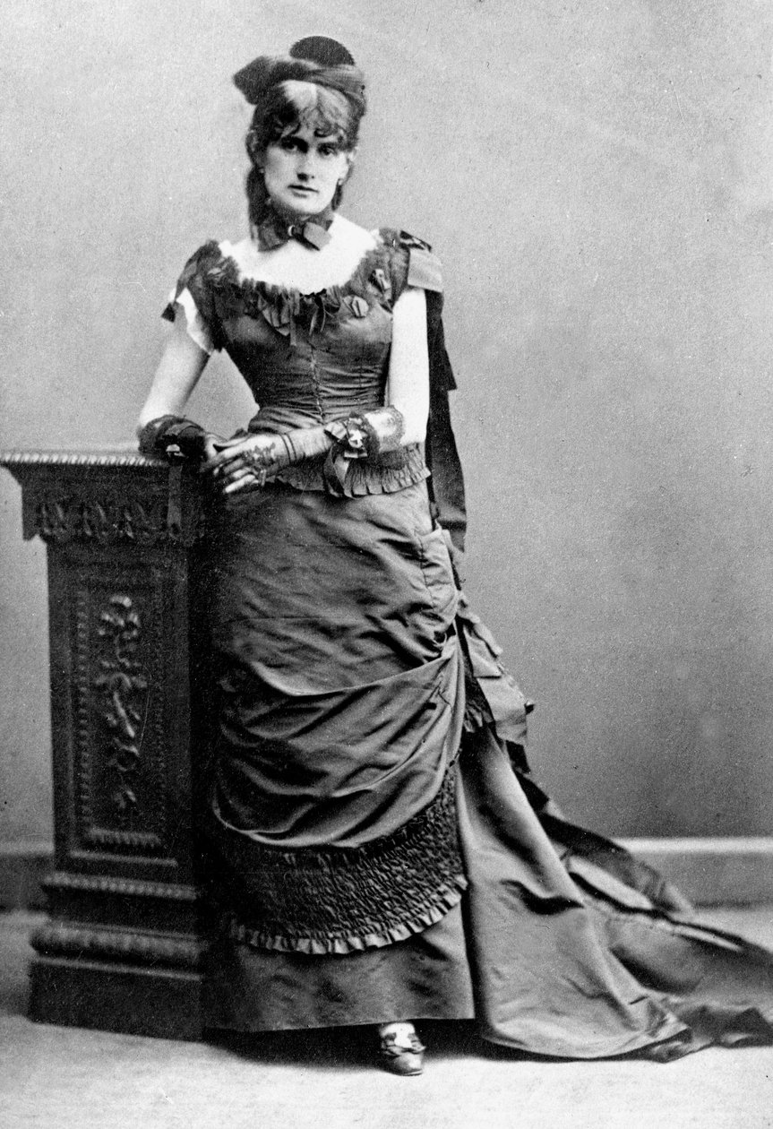 Berthe Morisot, n. 1880 (mv/w valokuva) tekijältä Charles Reutlinger