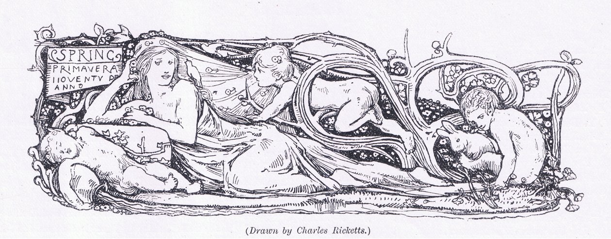 Kevät, The Magazine of Art 1893, Cassell and Company, 1893 tekijältä Charles Ricketts