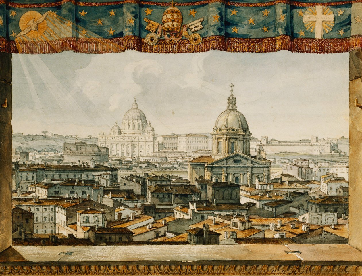Rooma Trinita dei Montista, tekijältä Charles Robert Cockerell
