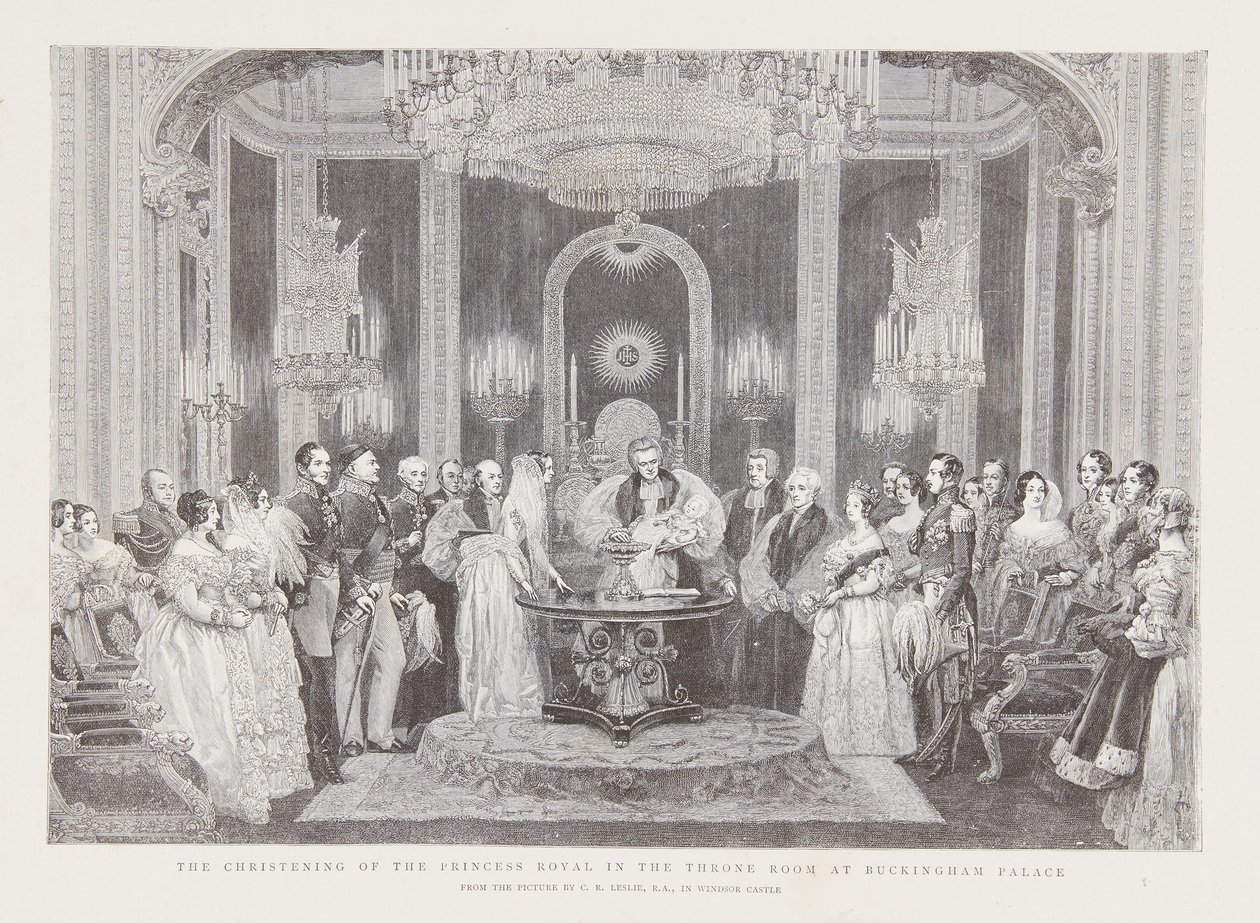 Kuninkaallisen prinsessa Victorian ristiäiset tekijältä Charles Robert Leslie