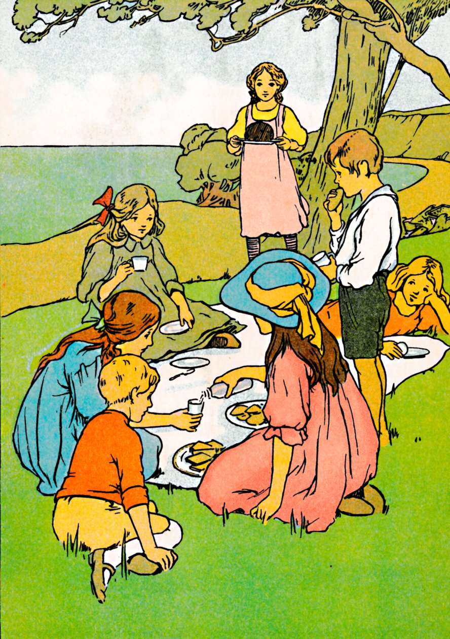 Jouluillallinen Uudessa-Seelannissa, 1912 tekijältä Charles Robinson
