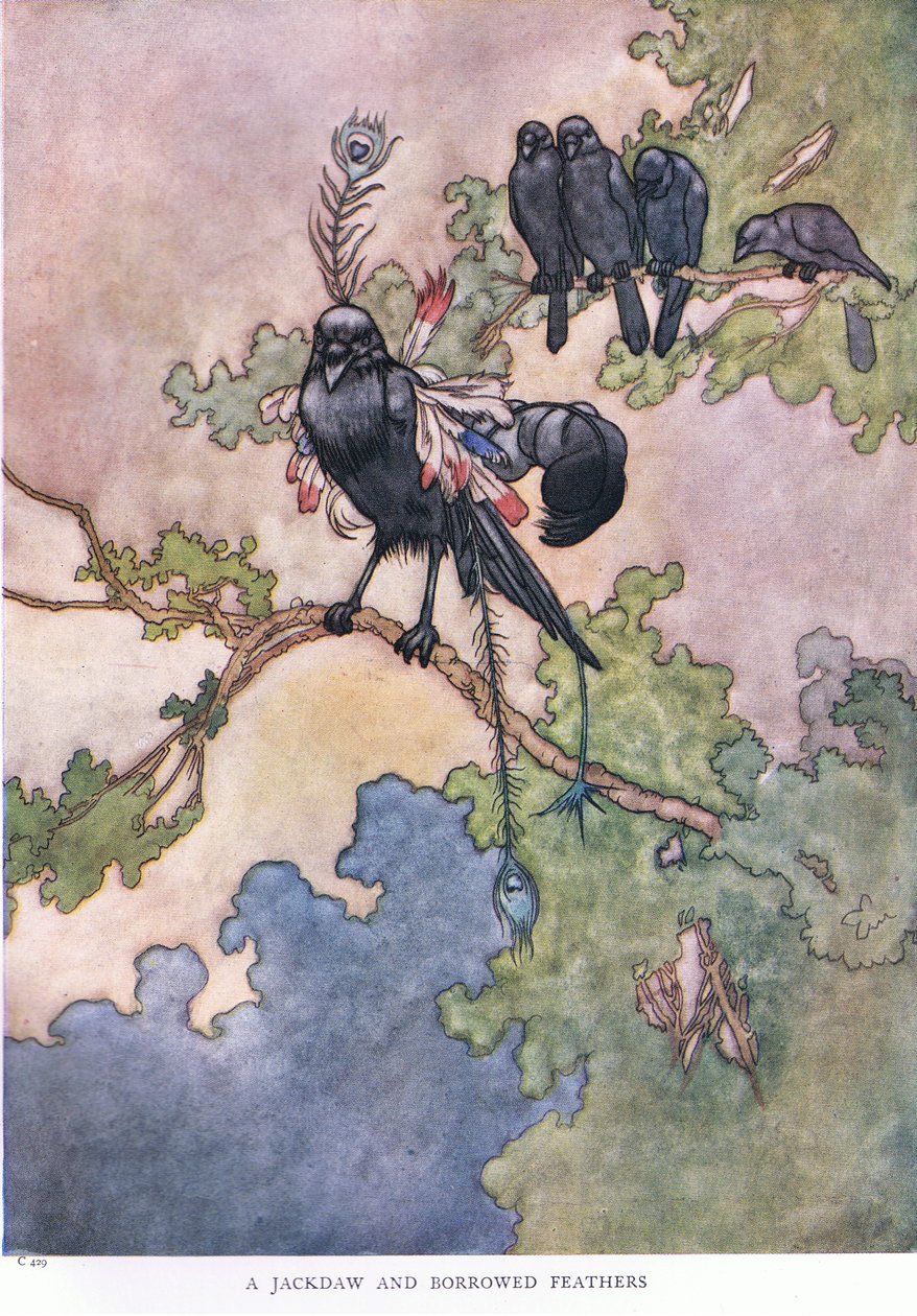 Nakki ja lainatut höyhenet, 1930-luku tekijältä Charles Robinson