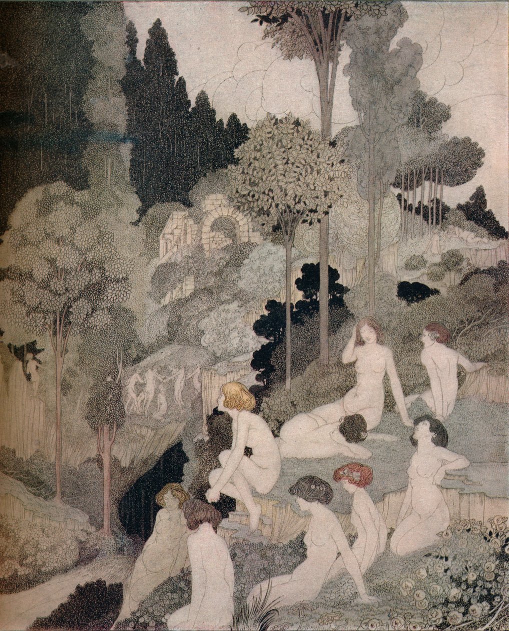 Syksyinen välisoitto, c1910 tekijältä Charles Robinson