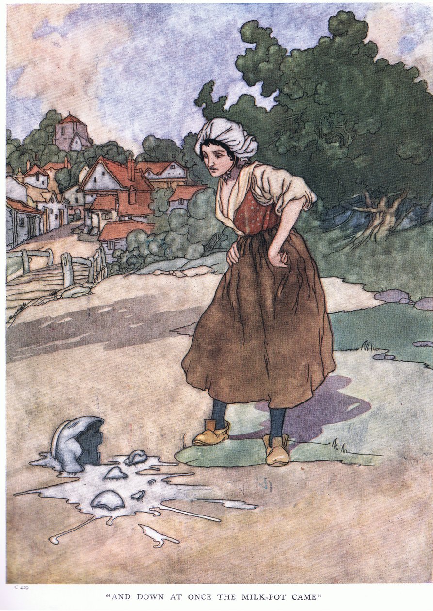 Ja heti alas maitopannu tuli, 1930-luku tekijältä Charles Robinson