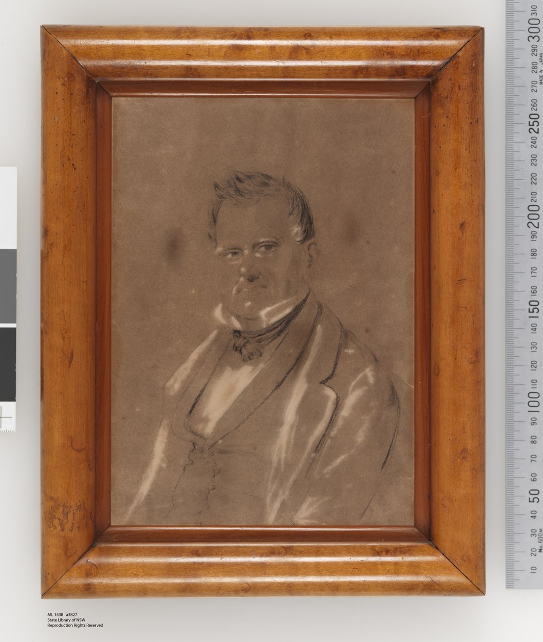 Joseph Raphaelin muotokuva, n. 1852 (kynä, pastelli ja hiili paperille) tekijältä Charles Rodius