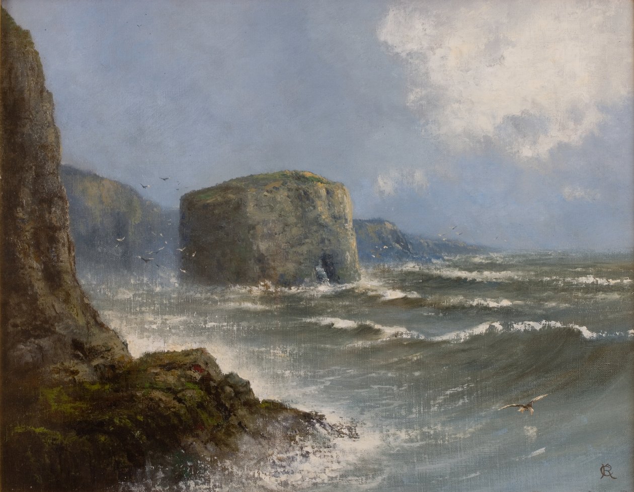 Marsden Rock (öljy aluksella) tekijältä Charles Rutherford