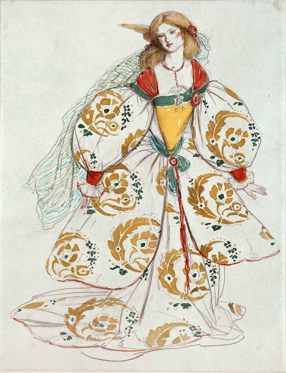 Pukusuunnittelu, c1850-1880 tekijältä Charles S Ricketts