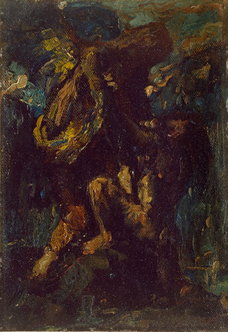 Jaakob paini enkelin kanssa, 1800-luku tekijältä Charles S Ricketts
