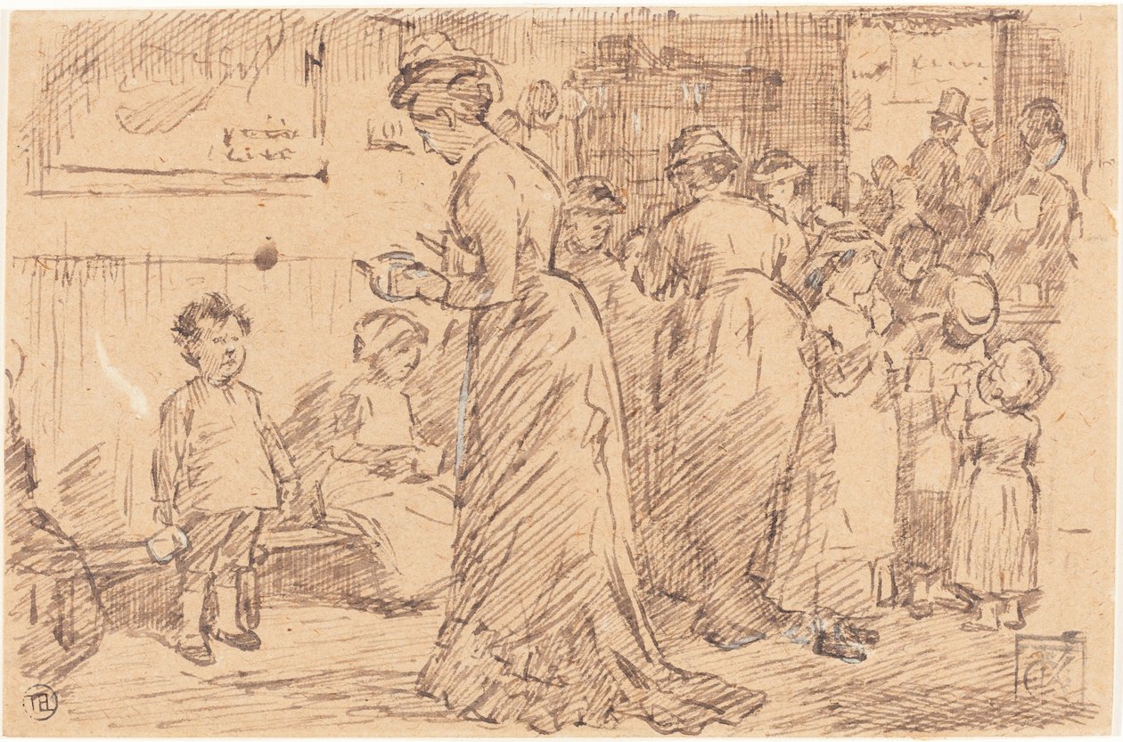 Station Buffet tekijältä Charles Samuel Keene