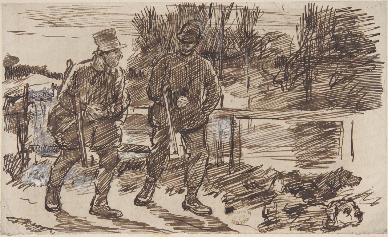 Ennakointi Punch tai Lontoon Charivari, 23. lokakuuta 1876, 1876. tekijältä Charles Samuel Keene