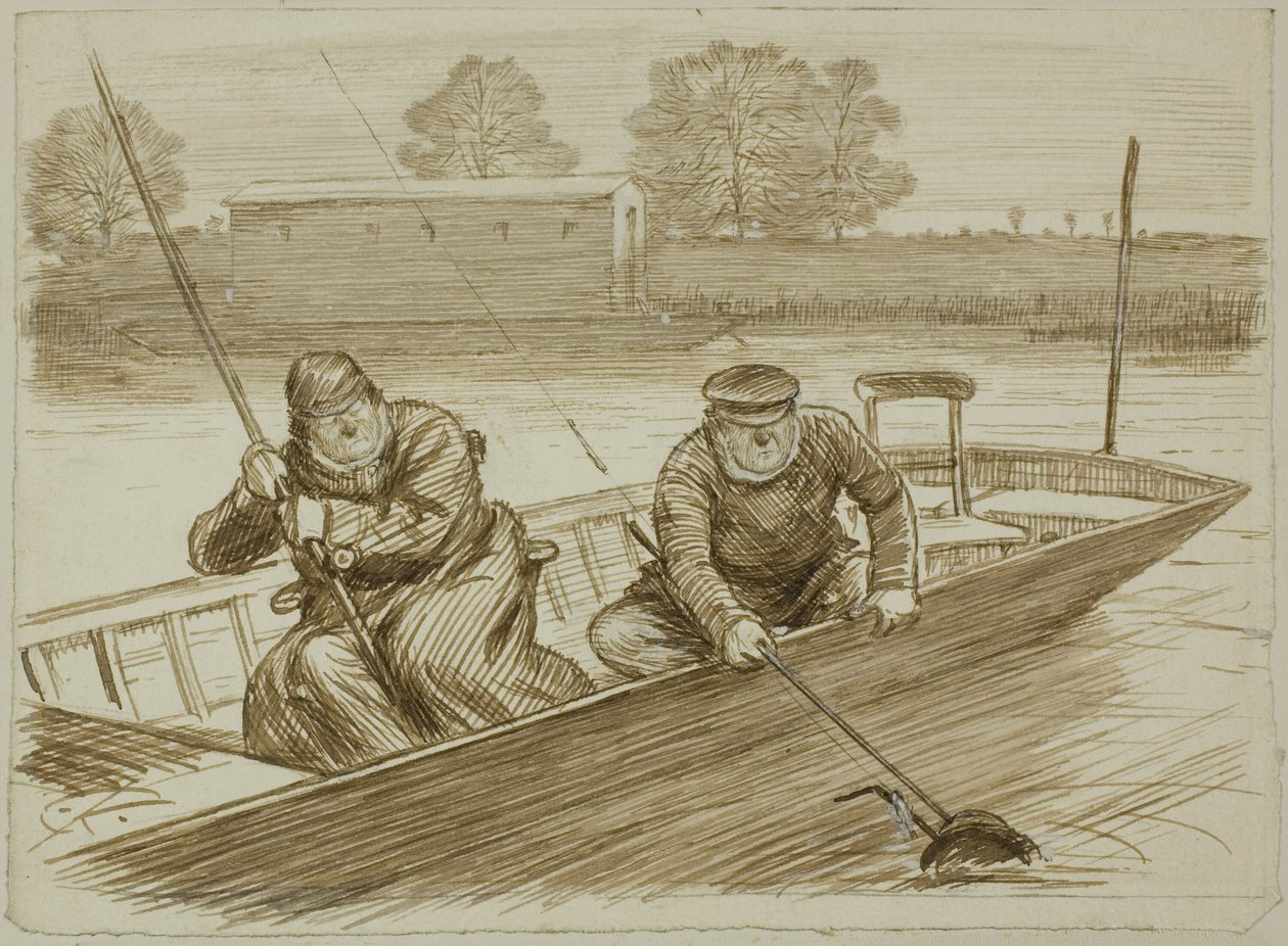 Kalastuskohtaus tekijältä Charles Samuel Keene