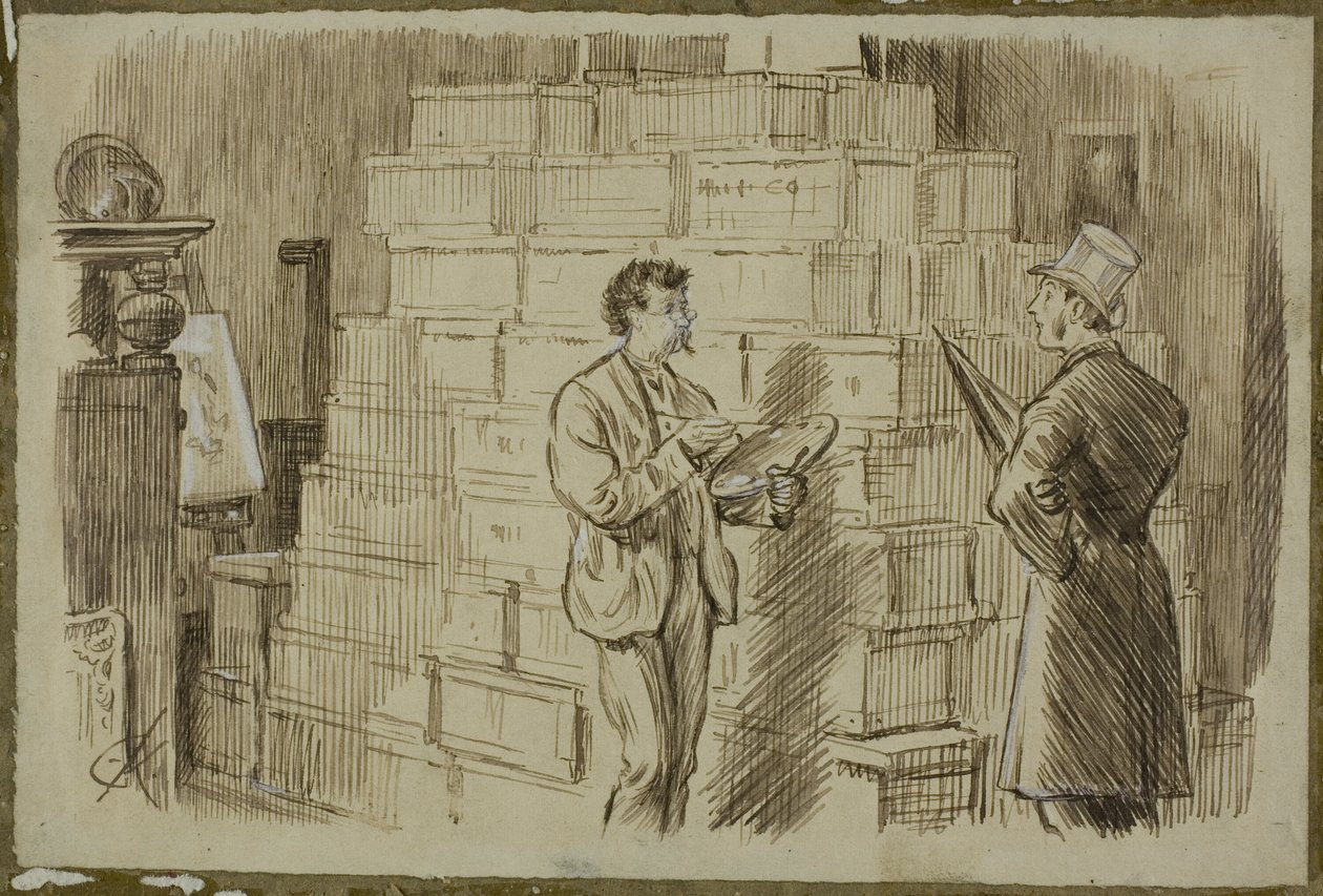 Studiossa tekijältä Charles Samuel Keene