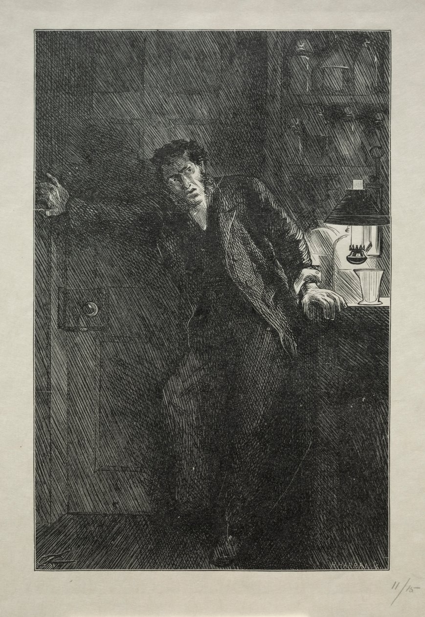 Takki turkisvuorella, 1869. tekijältä Charles Samuel Keene