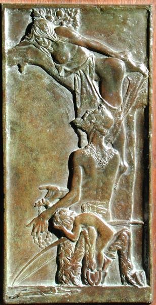Nymfi ja satyyri, n. 1930 (pronssi) (katso myös 165265 ja 165264) tekijältä Charles Sergeant Jagger