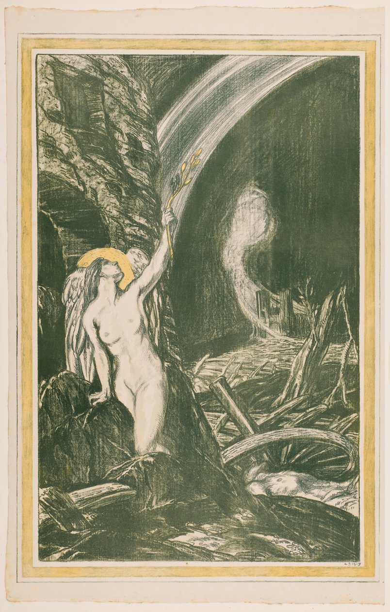 "Taiteiden uudestisyntyminen", 1917 tekijältä Charles Shannon