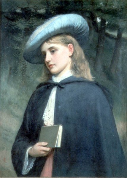 Tyttö pitelee kirjaa tekijältä Charles Sillem Lidderdale